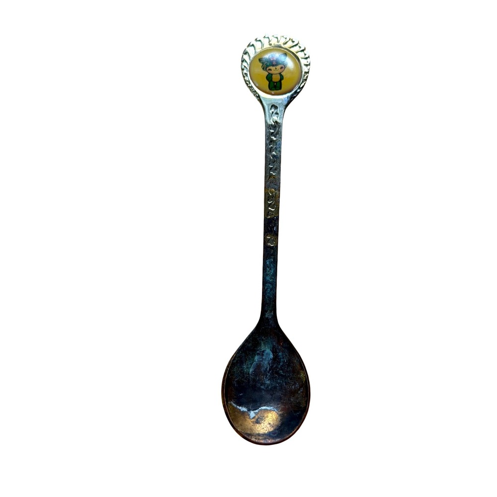 Beijing 2008 Olympics Fuwa Nini Mascot Souvenir Spoon‎ Vintage Silver Tone Metal